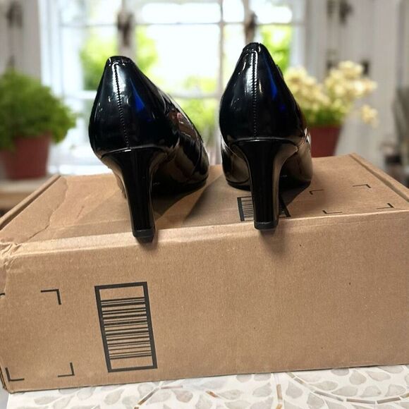 Vionic Madison Mia Orthotic Support Patent Leather Heel Pumps Size 8.5 Block Hee - Picture 6 of 9